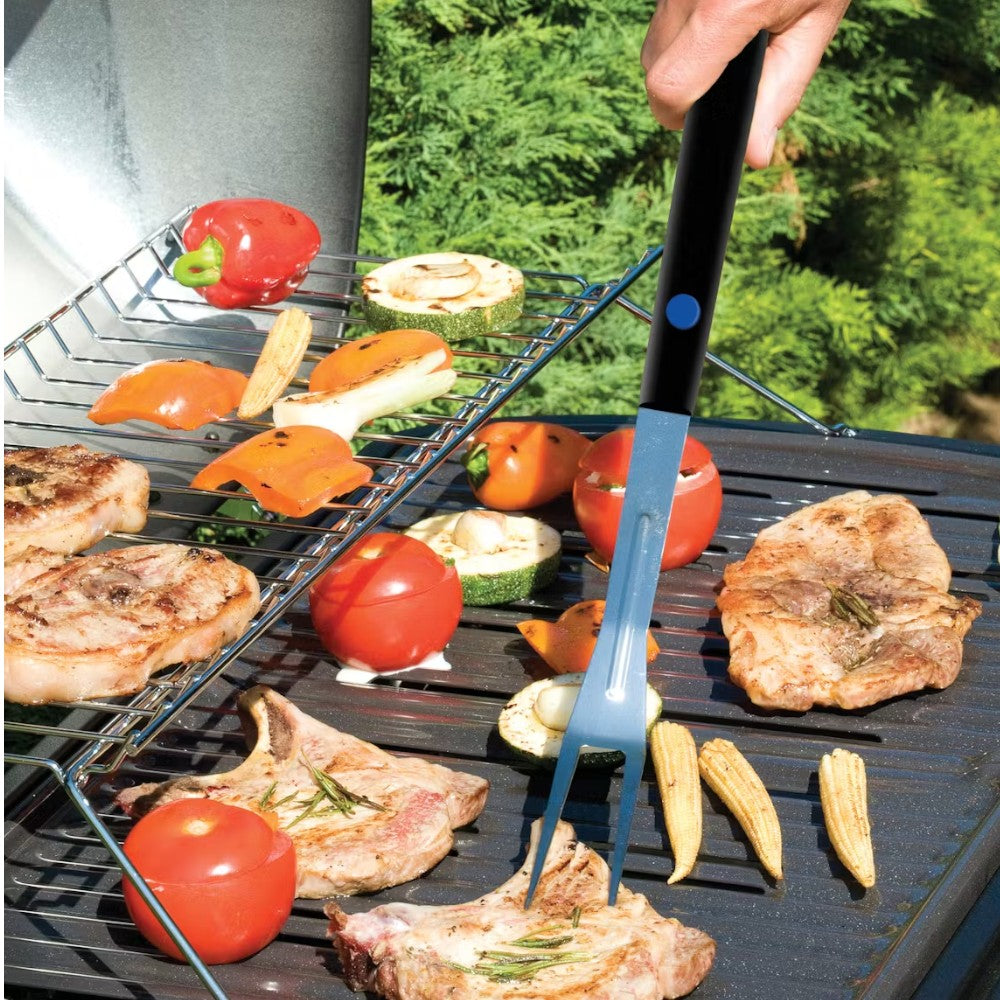 Ensemble d'outils pour barbecue 3 pièces avec poignées extensibles en bakélite - ensemble 3 pièces