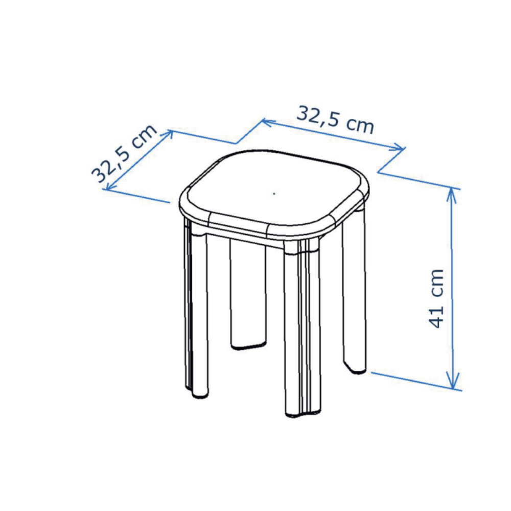 Tabouret 'eos' en blanc