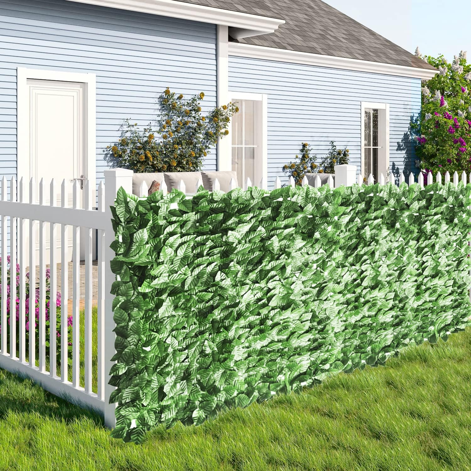<transcy>Haie de lierre synthétique basique avec feuille de lierre verte 1x20M Garden Deluxe Collection</transcy>