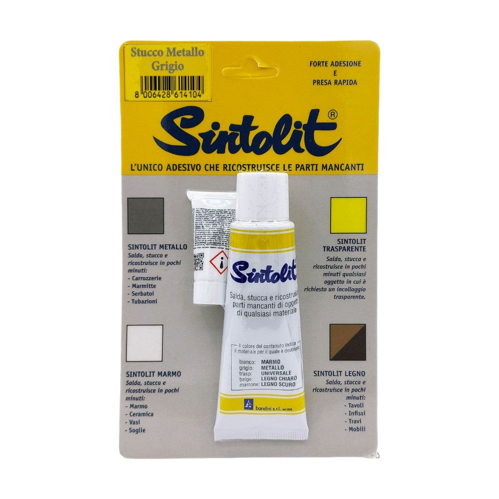 Stucco riparatore ricostruttore mini per metallo sintolit 60 ml