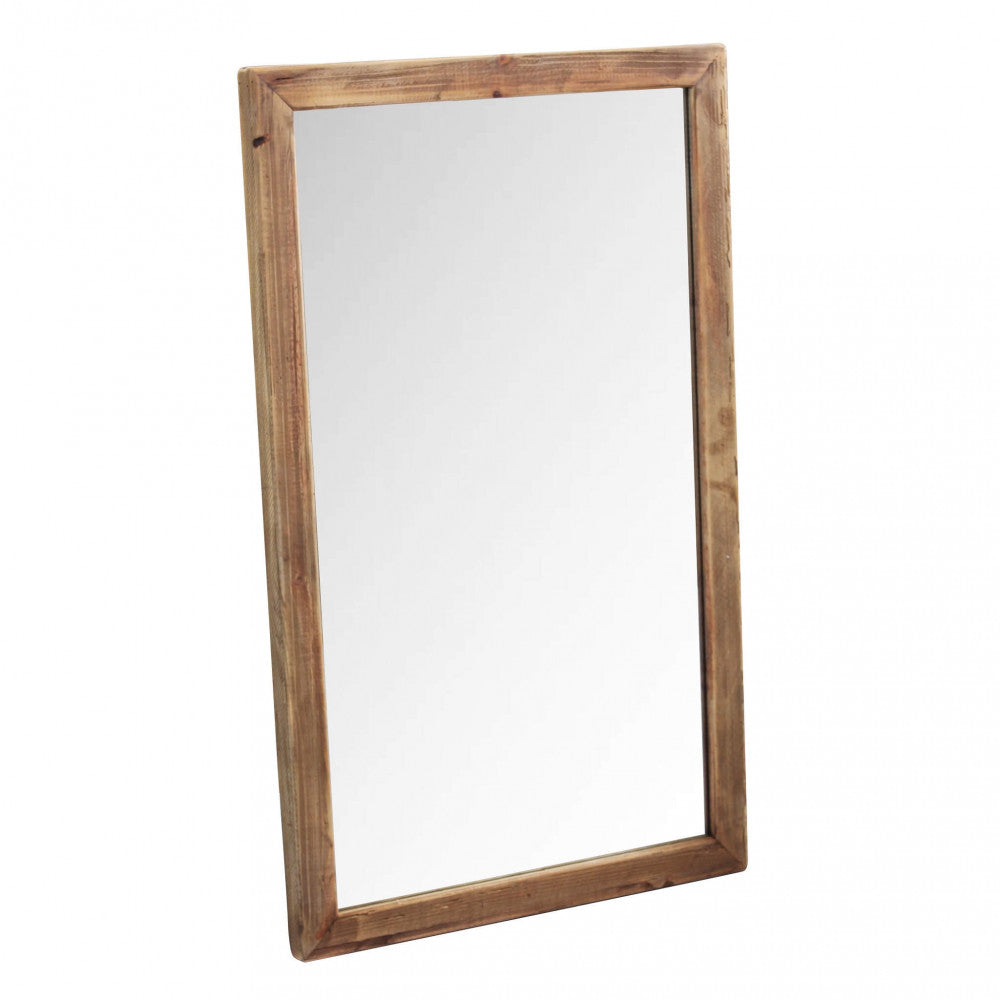 Miroir mural 100x60 cm avec cadre en bois de pin Harvard