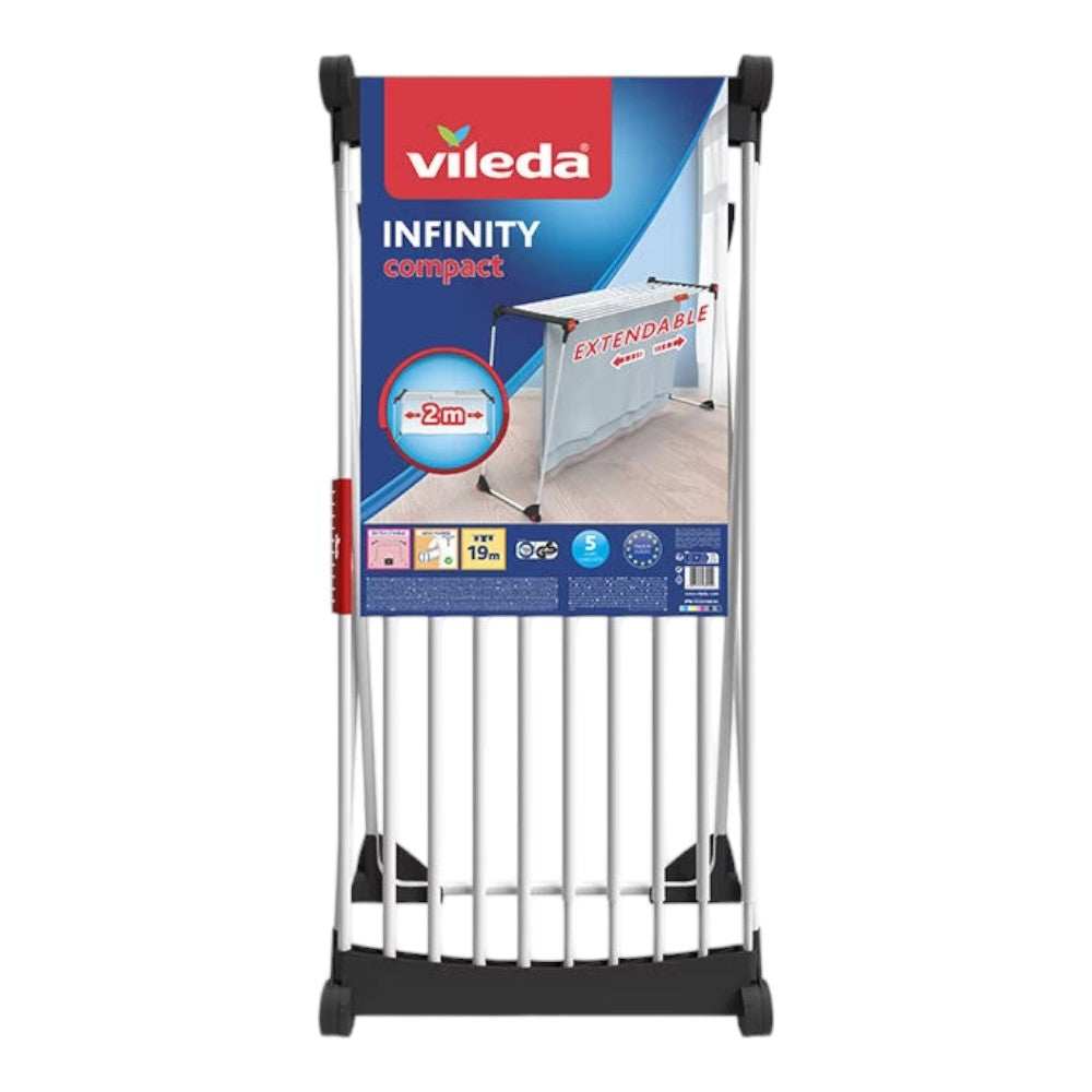 Stendibiancheria estensibile acciaio verniciato 19 metri stendere tubolari antipiega portacalzini dimensioni 117-205x57x100 cm