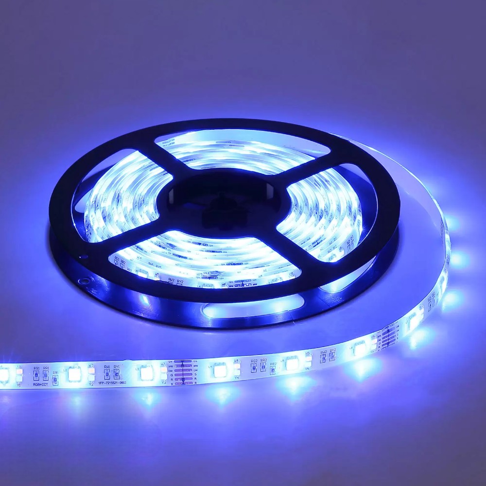 bandes led '5050' 12v - ip20 - col. RVB - rouleau de 5 mètres