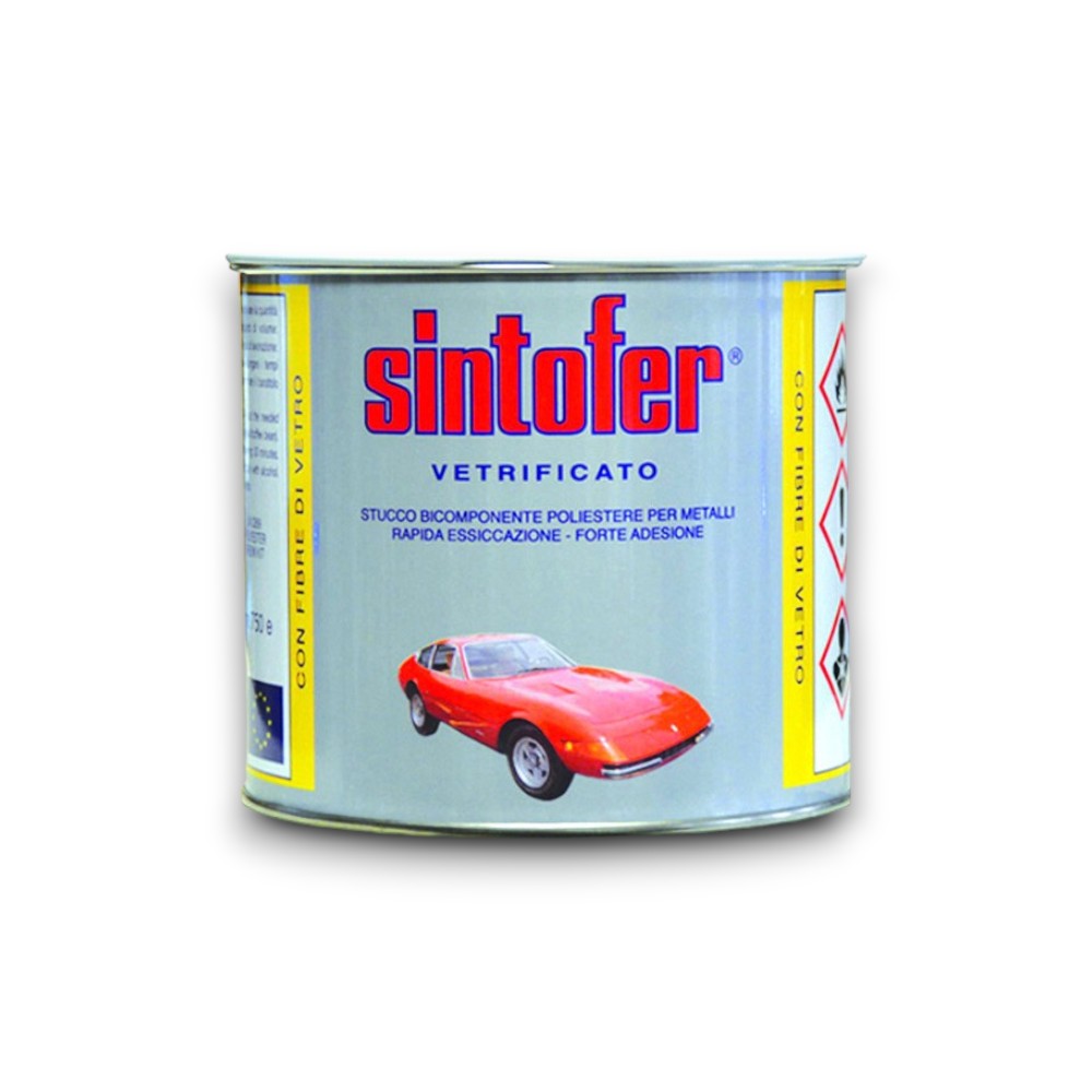 Sintofer Stuc Pour Métal Vitrifié En Pot - 750 ml ambre "type vitrifié"
