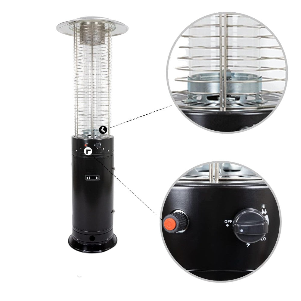 <transcy>Poêle à gaz thermopathique d'extérieur modèle champignon Fuoco Vivo Small Niklas</transcy>