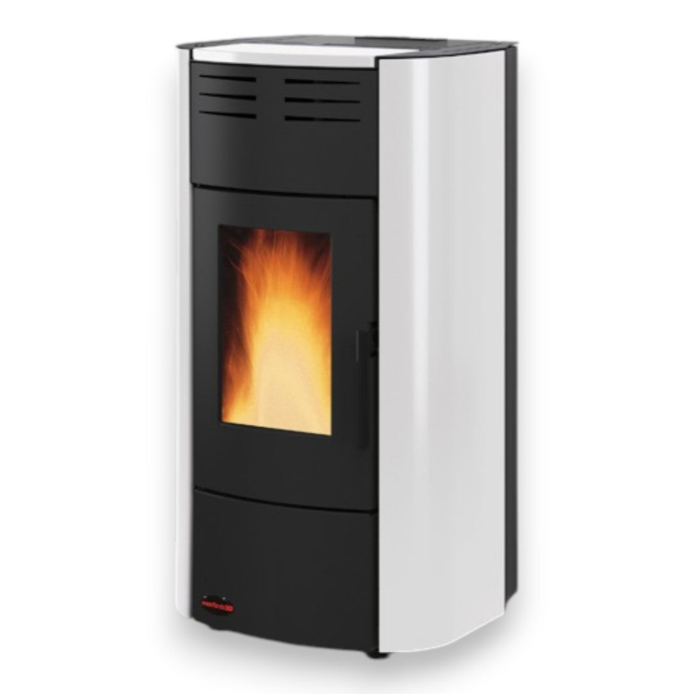 Poêle Thermo à Granulés Raffaella Idro H15 18,8 Kw Bordeaux (Con.Term.) - mesure 63,3x62,6x117,60h cm. - poids 214 kg