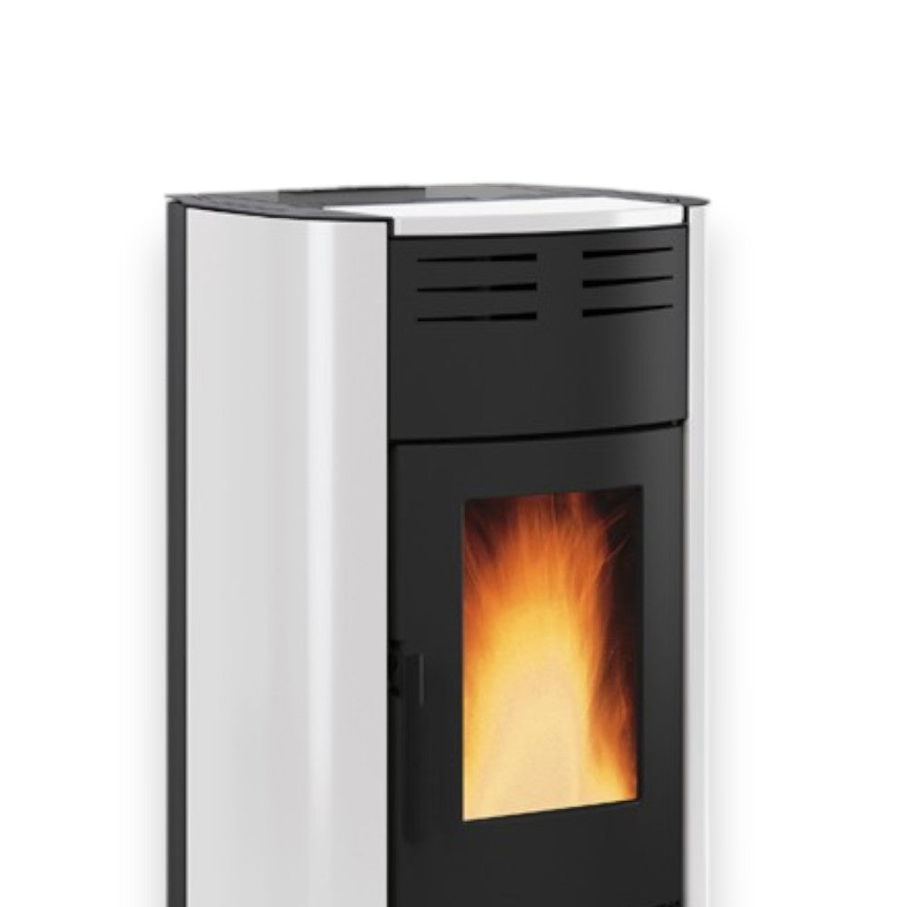 Poêle Thermo à Granulés Raffaella Idro H15 18,8 Kw Bordeaux (Con.Term.) - mesure 63,3x62,6x117,60h cm. - poids 214 kg