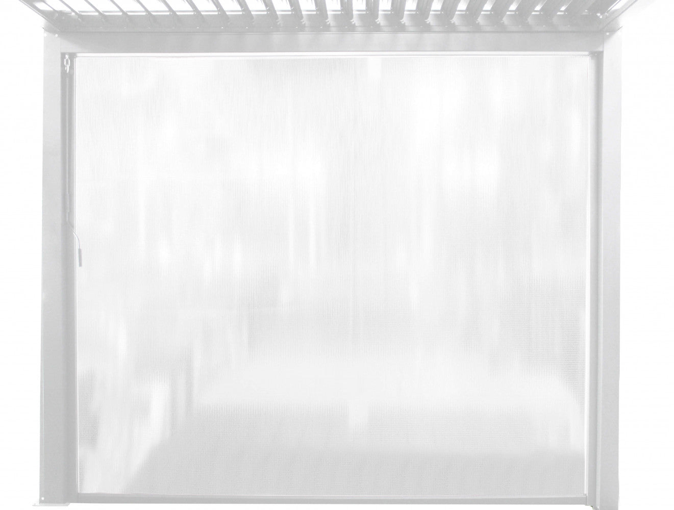 Rideau moustiquaire latéral 270x238 cm en aluminium et PVC pour pergola bioclimatique