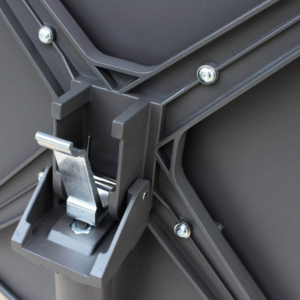 Table d'extérieur ronde pliable Ø60 cm pour bars et pubs peu encombrants avec structure et plateau en acier Bazar
