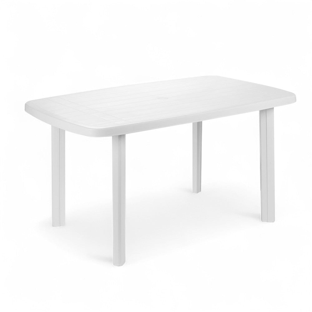 table ovale modulable 'faro' cm 137x85x72h - col. blanc
