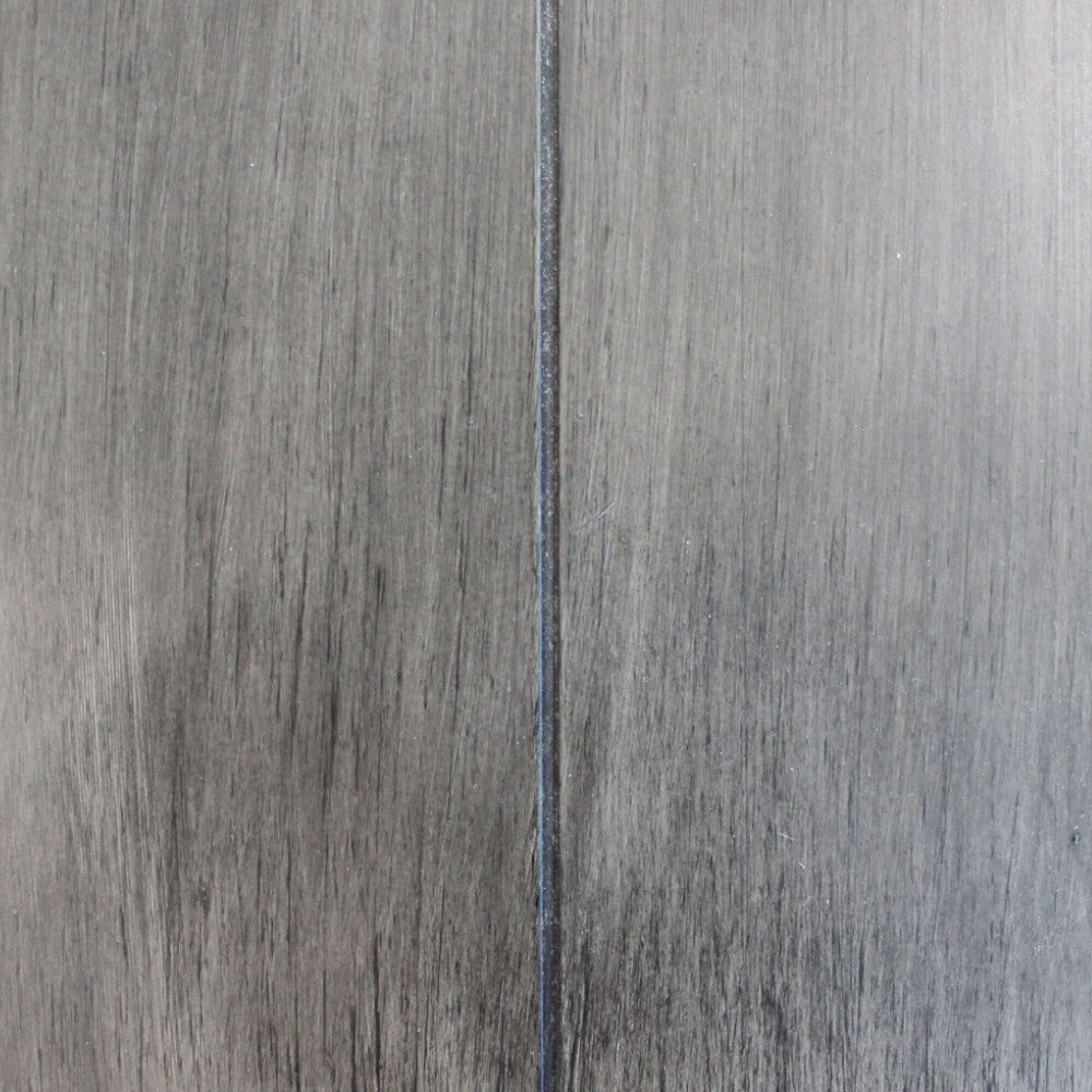 Table de jardin d'extérieur 160x90 cm avec structure en aluminium blanc et plateau effet bois gris Nevada