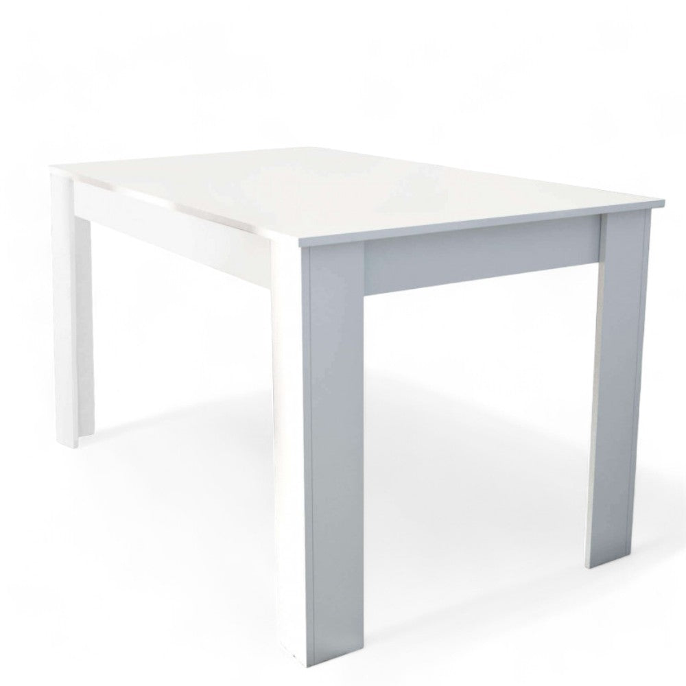 table à manger blanche 'pepper 110' 110x75x75h cm