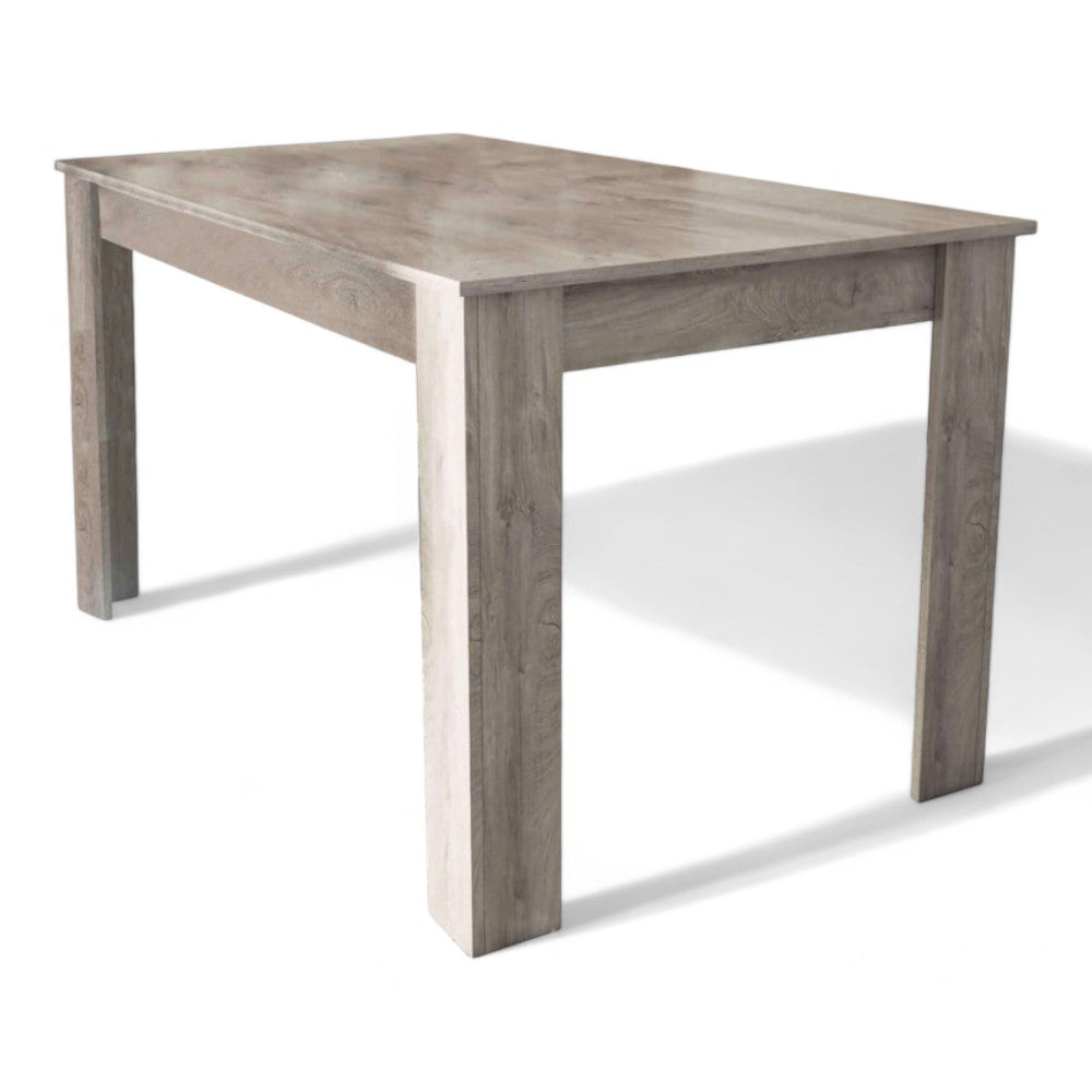 table à manger 'pepper 110' chêne blanc/gris cm 110x75x75h