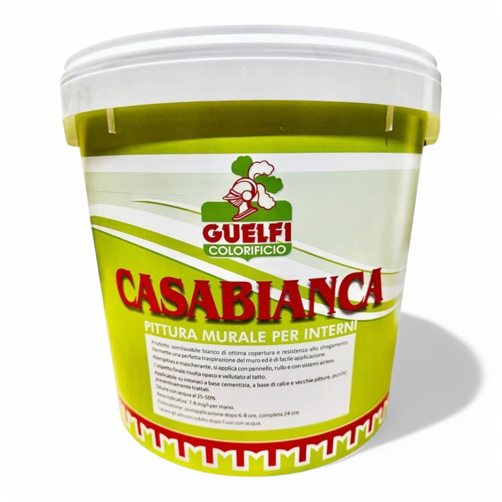 Tempéra "Casabianca" pour intérieurs - blanc 2,5 lt