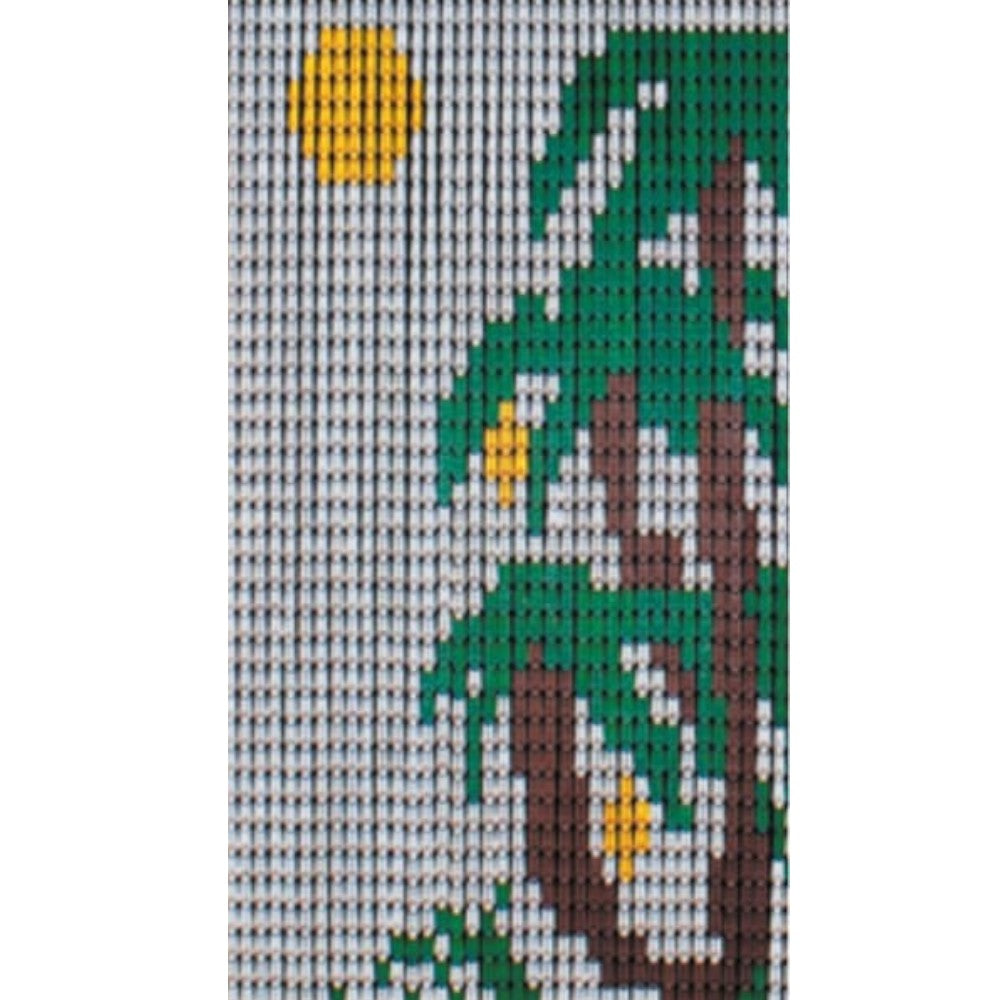 Rideau anti-mouches avec plaques pour usage extérieur et intérieur en résine et profilé PVC
