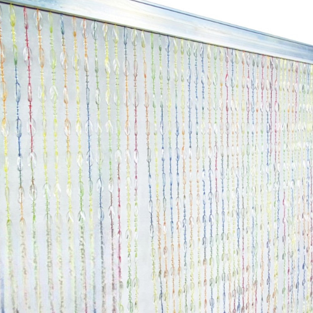 Rideau anti-mouches en perles de résine avec fil de coton pour usage extérieur et intérieur