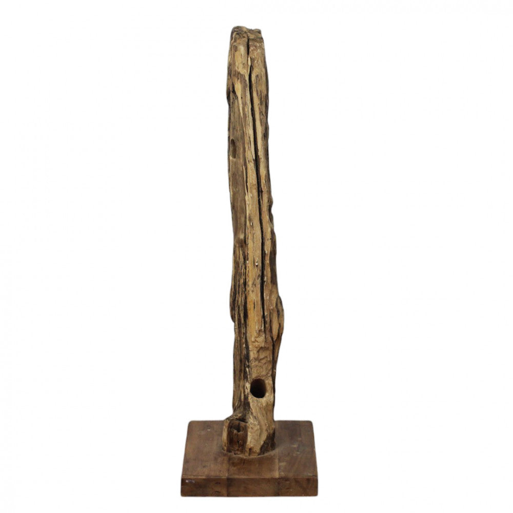 Porta bottiglie in legno teak 30x35xH100 cm per arredamento interno