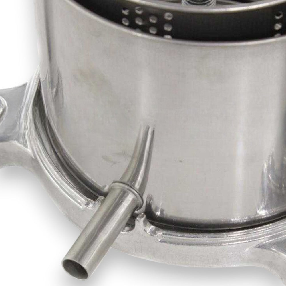 Torchietto alimentare multiuso in alluminio con raccoglitore inox 5 lt.