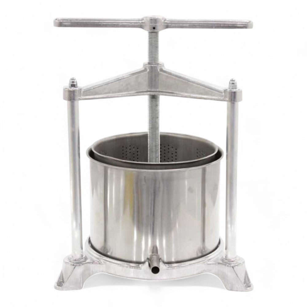Torchietto alimentare multiuso in alluminio con raccoglitore inox 5 lt.