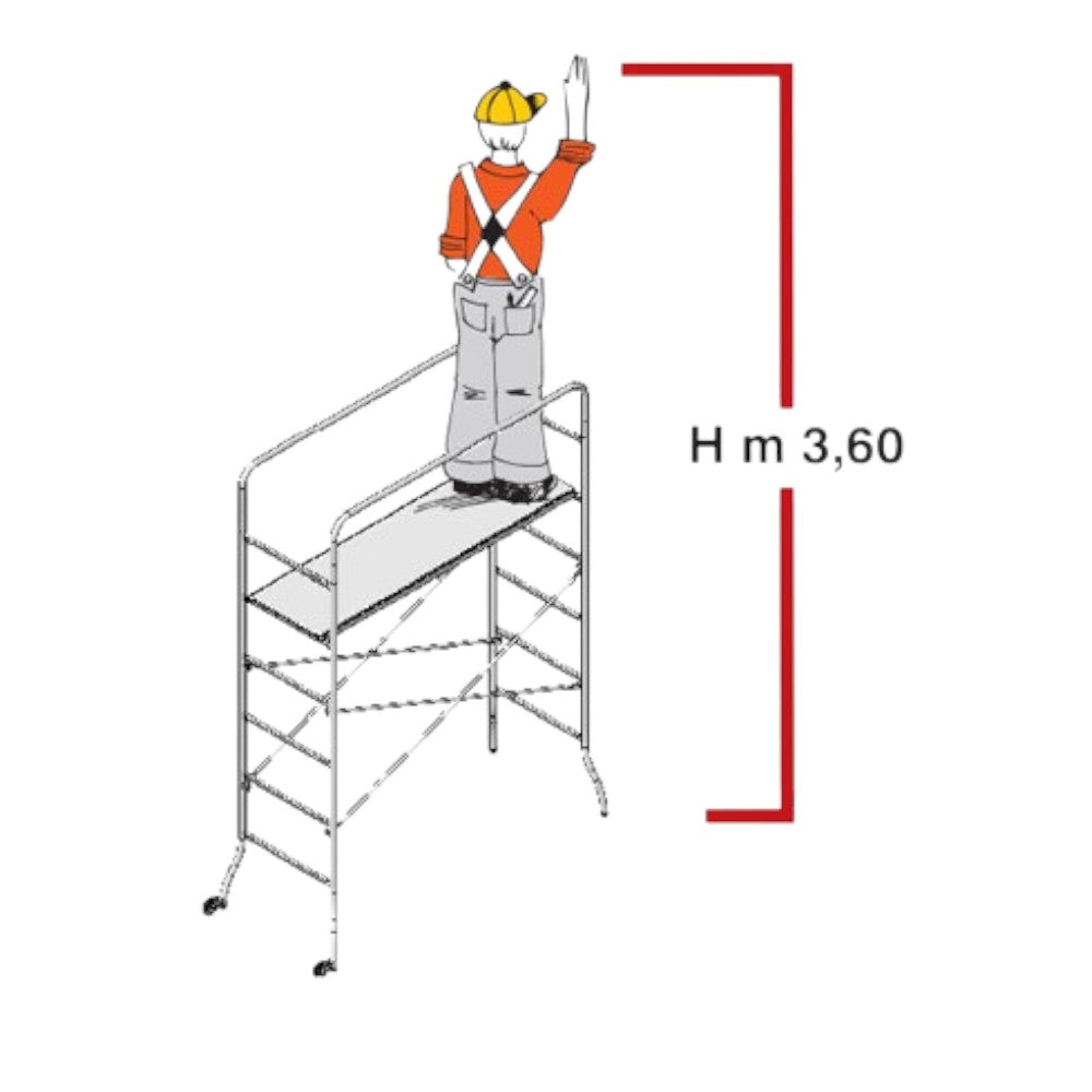 échafaudage « super-trio » h. 218 - 120kg