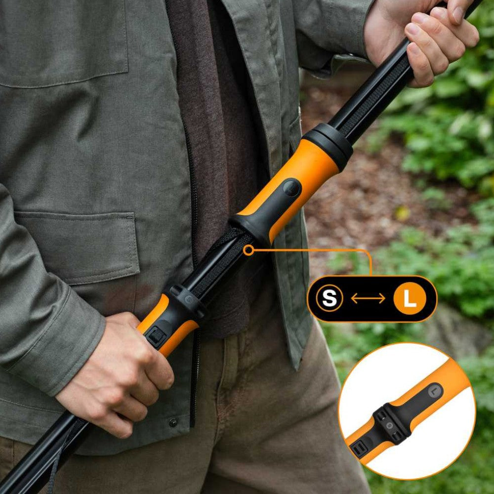 Svettatoio telescopico con lama in acciaio ultra temprato con funzione dual action allungabile fino a 4 mt UPX96 Fiskars 1080131