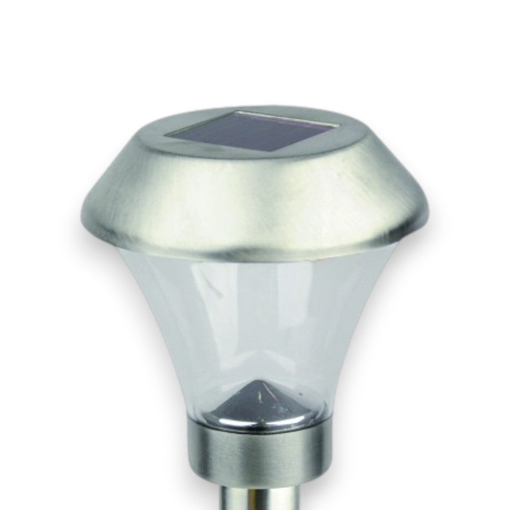 Lampe Solaire Polluce en Acier Inoxydable - ø cm.9x39,5h.