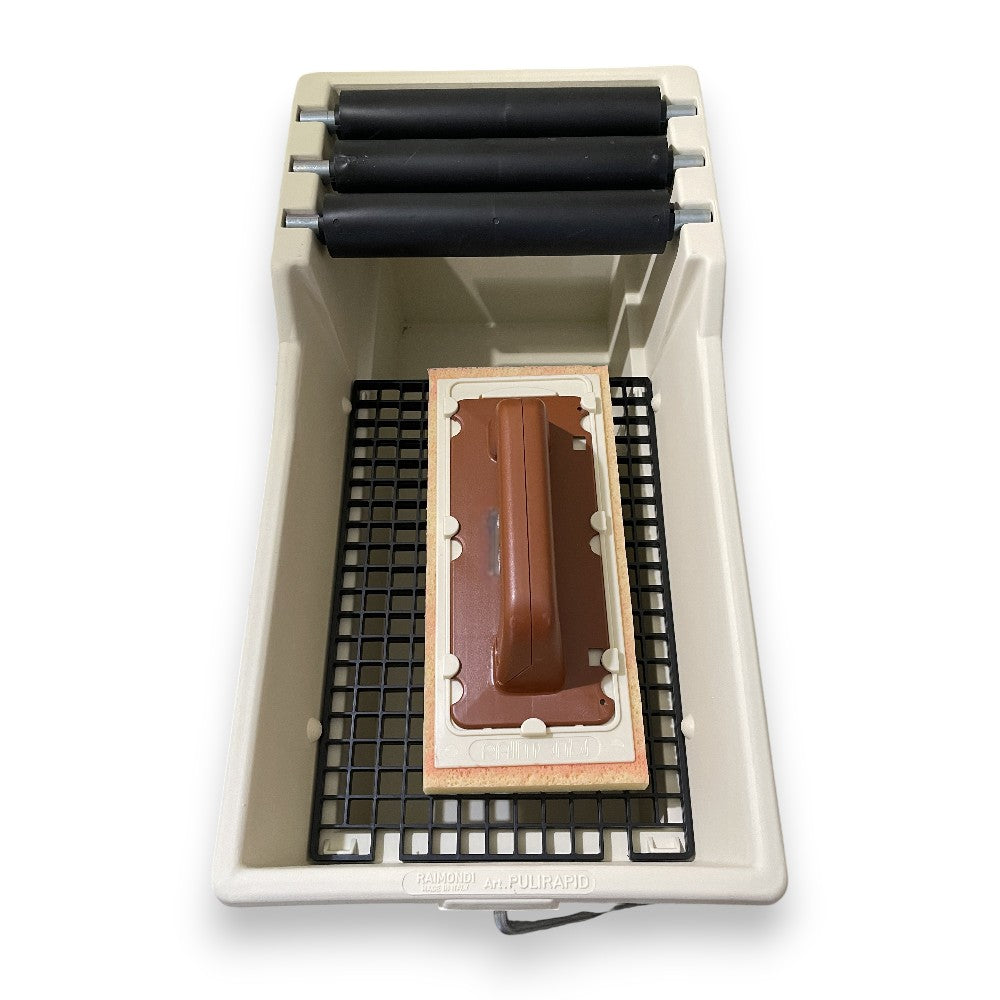 Lavage "Pulirapid" Lt.20 Kit Grille 3 Rouleaux Et 1 Truelle - cm.56x30x30h. - capacité 20 litres