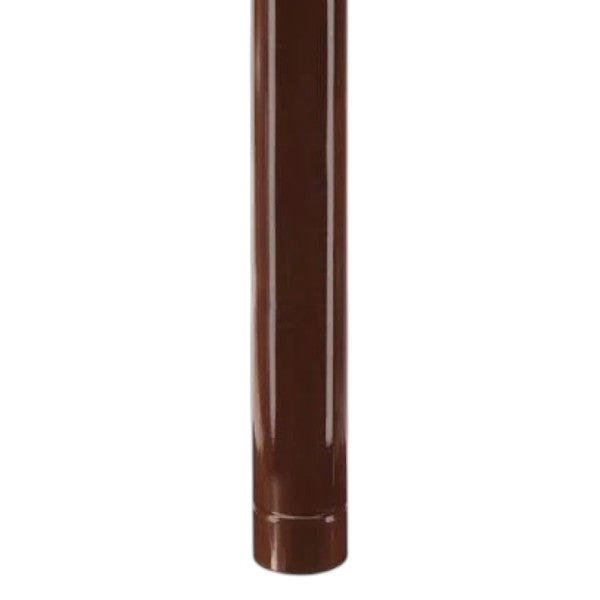 tube émaillé pour poêle à bois 'classique' ø 80 mm - 50 cm - col. brun
