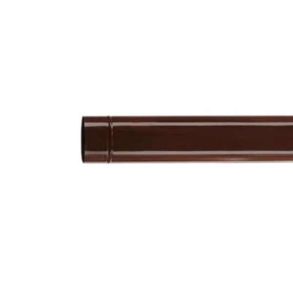 tube émaillé pour poêle à bois 'classique' ø 80 mm - 50 cm - col. brun