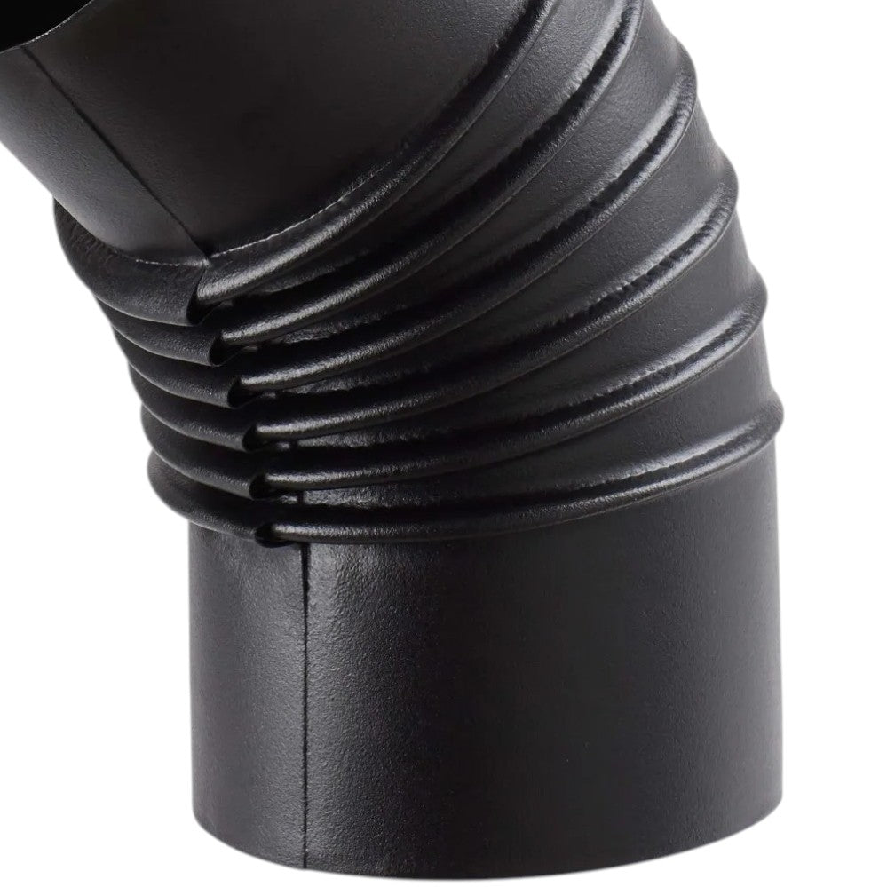 Coude émaillé 45° 'classique' ø 100 mm - col. noir