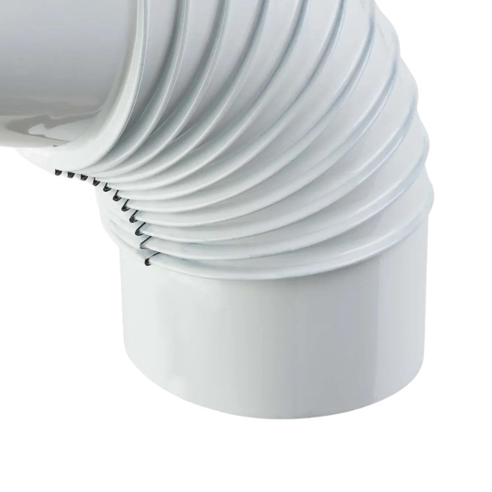 Coude émaillé 90° 'classique' ø 80 mm - col. blanc