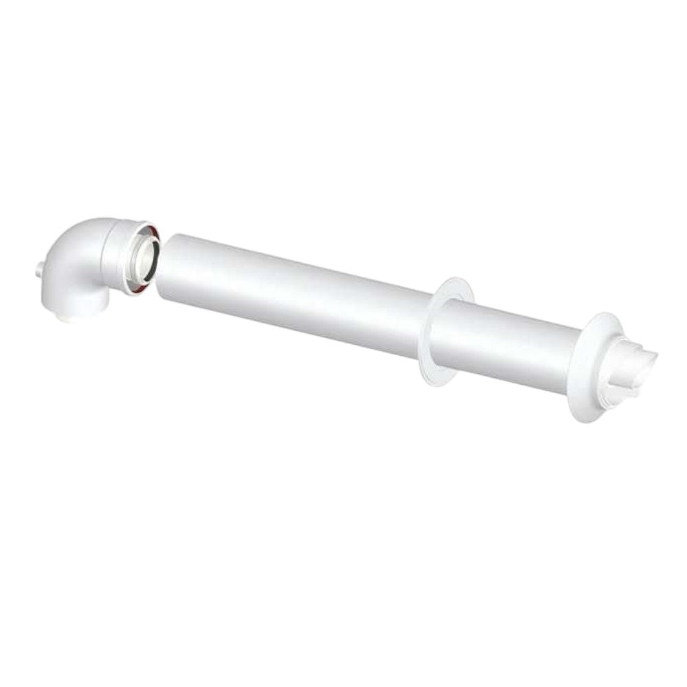Kit per caldaie a condensazione con tubo orizzontale diametro 60/100 e lunghezza 80 cm