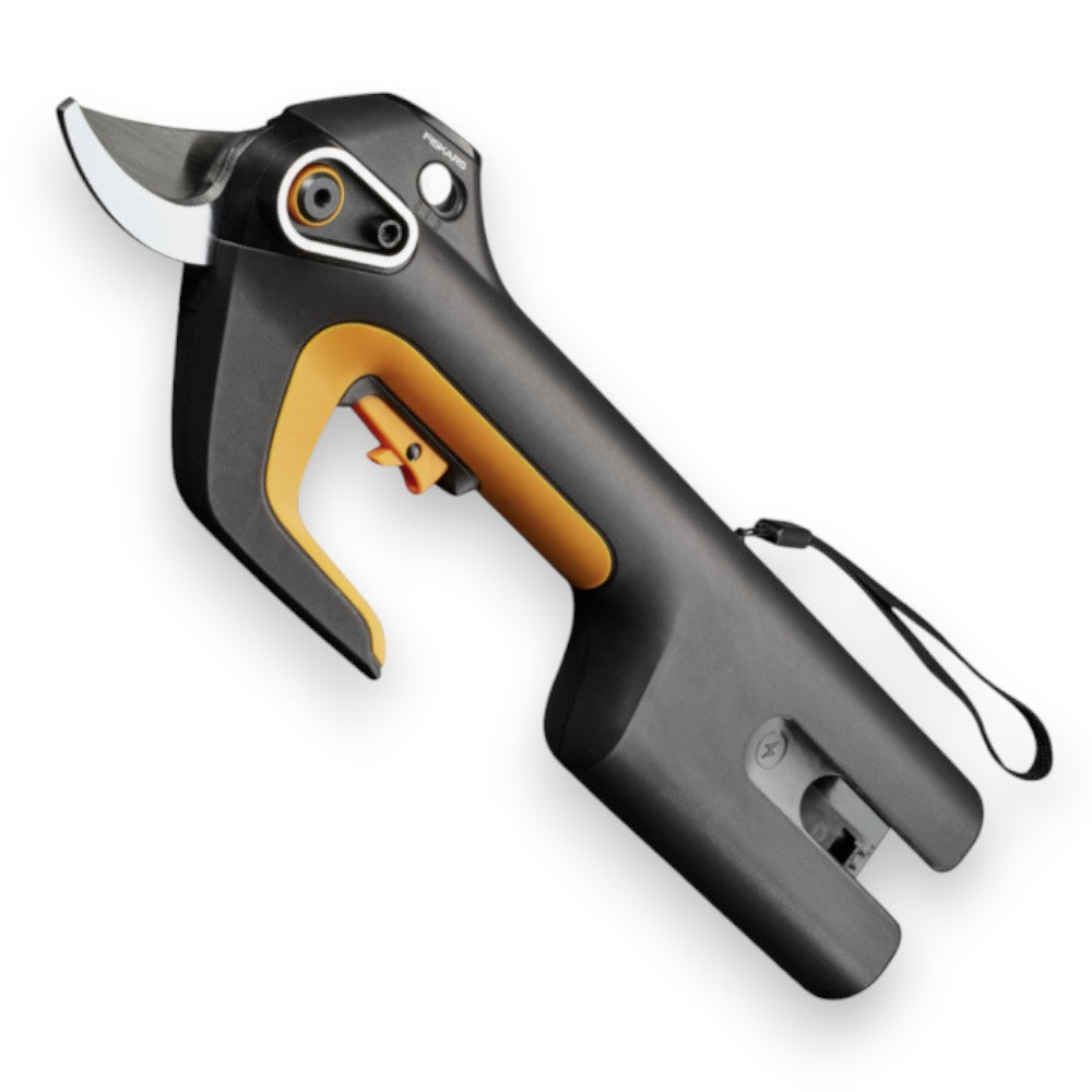 Forbici a batteria 12V con taglio rami Ø30 mm ed impugnatura morbida Fiskars Plus 1082298