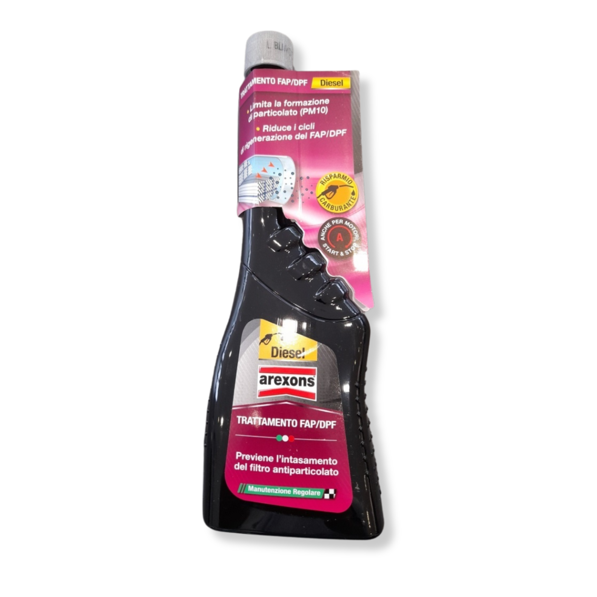 Additivo diesel per trattamento FAP DPF 250 ml riduce PM10 migliora combustione prolunga manutenzione pulizia filtro antiparticolato
