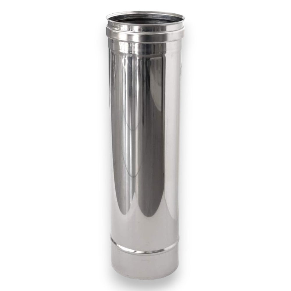 Tube simple paroi en acier inoxydable Aisi 304, épaisseur 0,5 mm, 100 cm - ø 80 mm