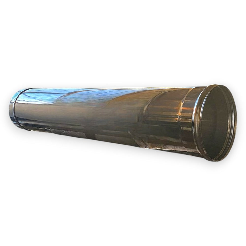 Tube simple paroi en acier inoxydable Aisi 304, épaisseur 0,5 mm, 100 cm - ø 80 mm