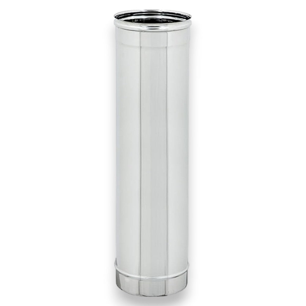 Tube simple paroi en acier inoxydable Aisi 304, épaisseur 0,5 mm, 100 cm - ø 80 mm