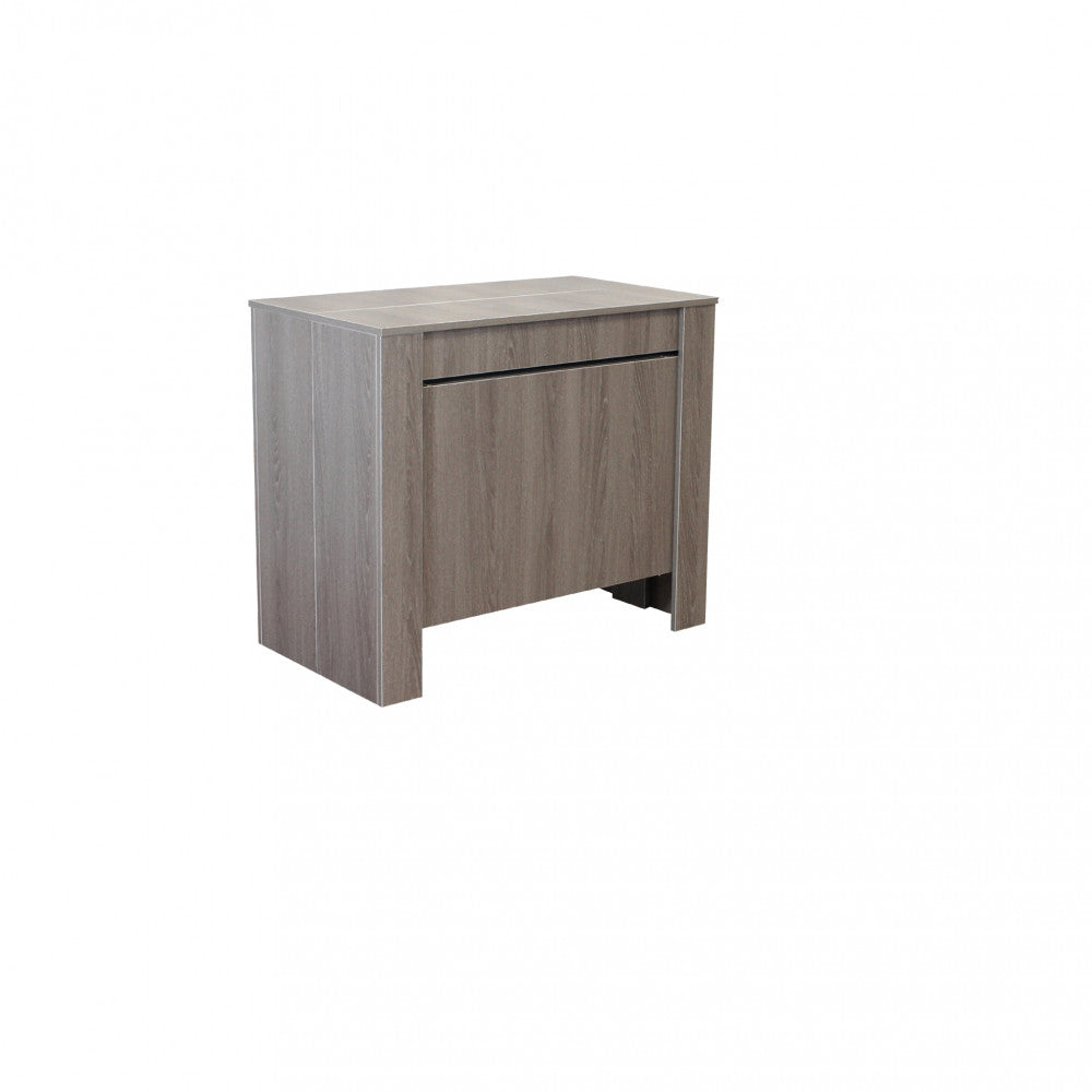 Tavolo consolle allungabile salvaspazio in mdf con struttura in metallo 90x50/300xH75 cm New Napoca