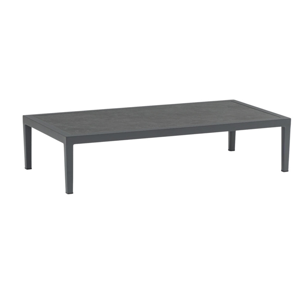 Salotto da giardino struttura in alluminio antracite con cuscini set 3 pezzi