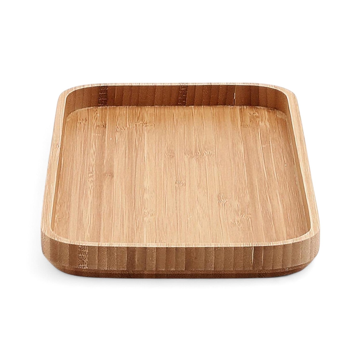 Vassoio porta oggetti 30x15 cm da appoggio da bagno in bamboo Linea Wood