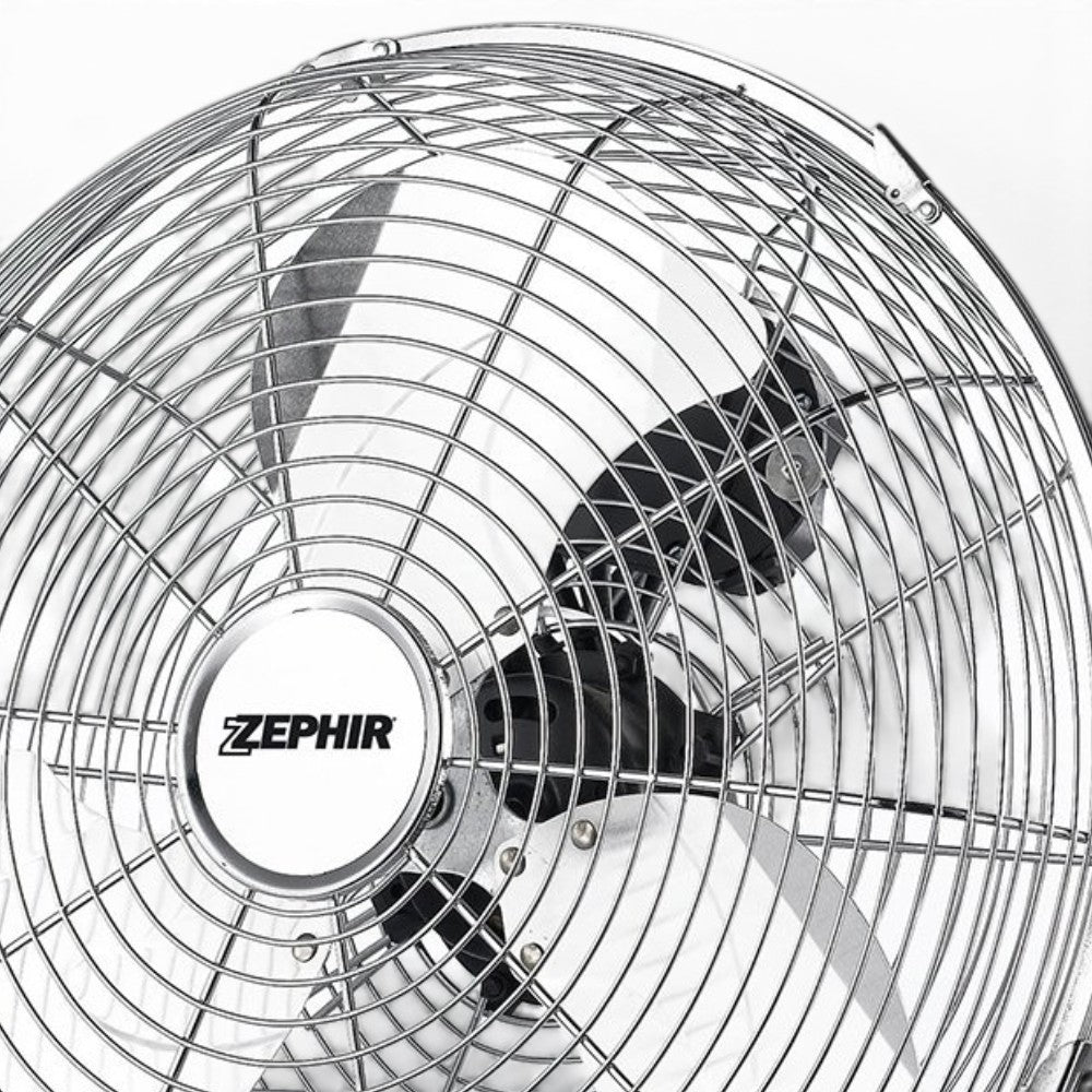 Ventilatore da terra inclinabile 120 Watt con 3 pale in alluminio 54x19xH55 cm