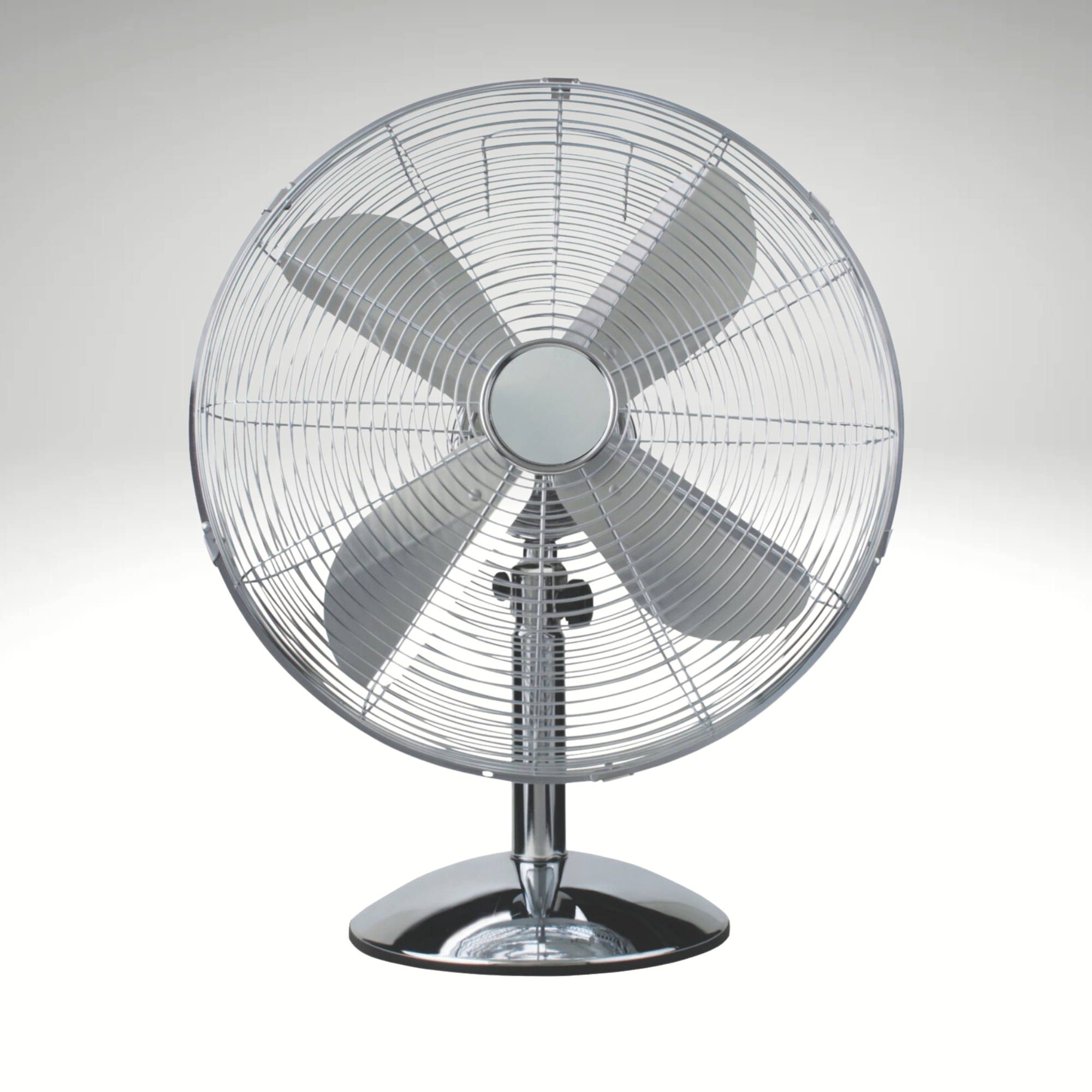 Ventilateur de table en acier de style ancien à inclinaison réglable, diamètre 40 cm