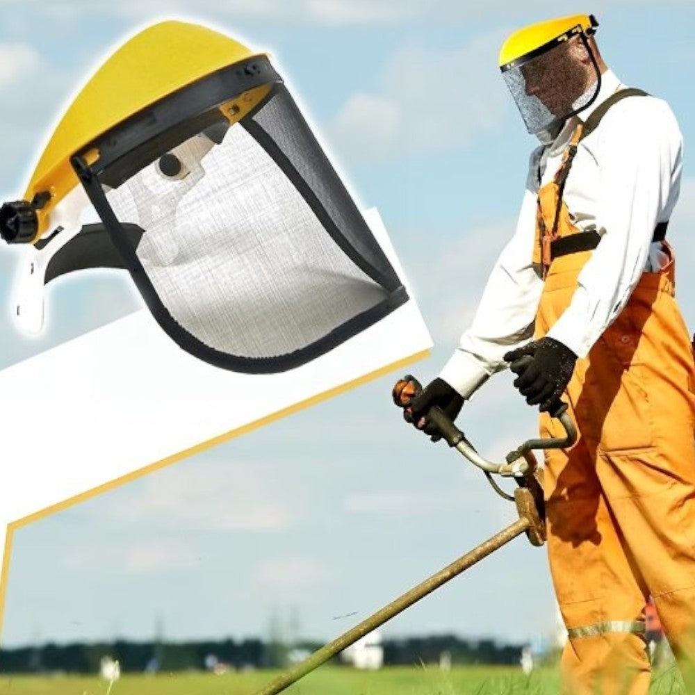 Visière de protection en maille métallique 'superpro' -
