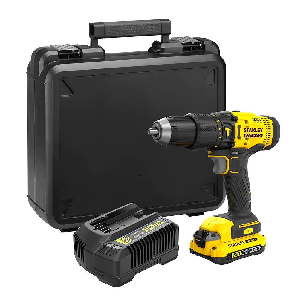 Trapano Avvitatore a Percussione V20 18V 2.0Ah STANLEY FATMAX SFMCD711D22