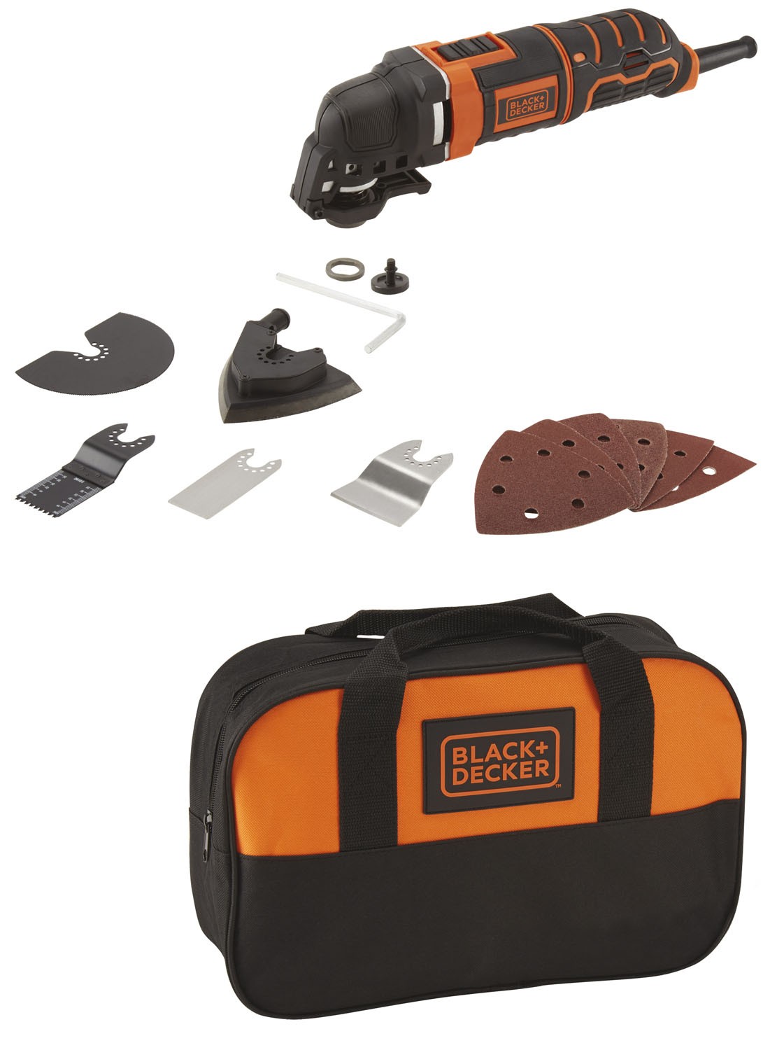 Utensile multifunzione 300W in borsa portautensili BLACK+DECKER MT300SA2