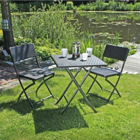 Set tavolo e sedie Balcony Polyrattan