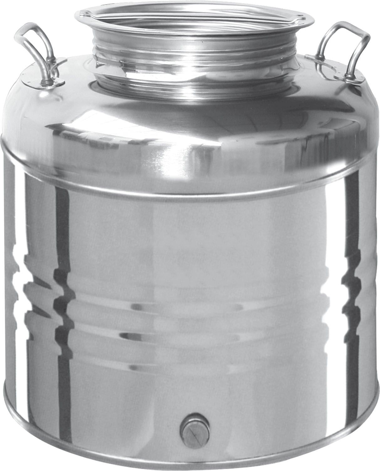 Contenitore fusto bidone acciaio inox per olio 30 litri OliVari