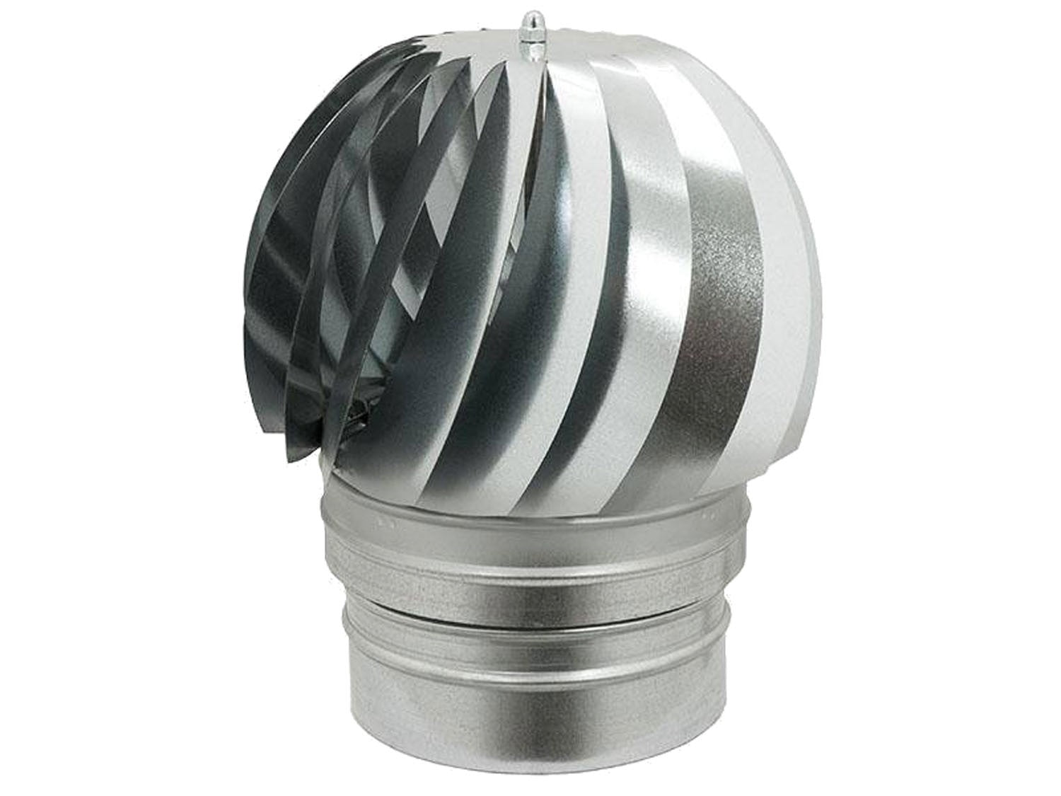 Fumaiolo comignolo girevole zincato base tonda