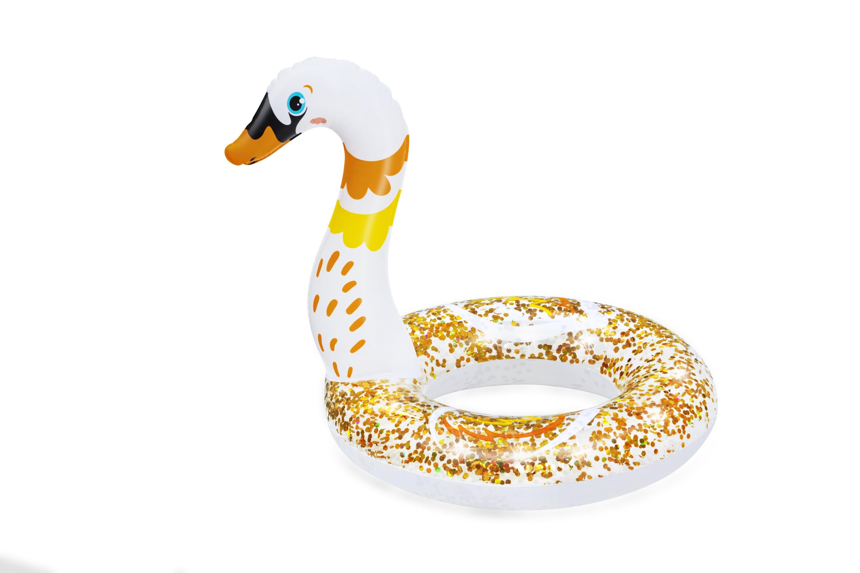 Salvagente ciambella gonfiabile cigno e fenicottero scintillante shimmer BestWay 36306