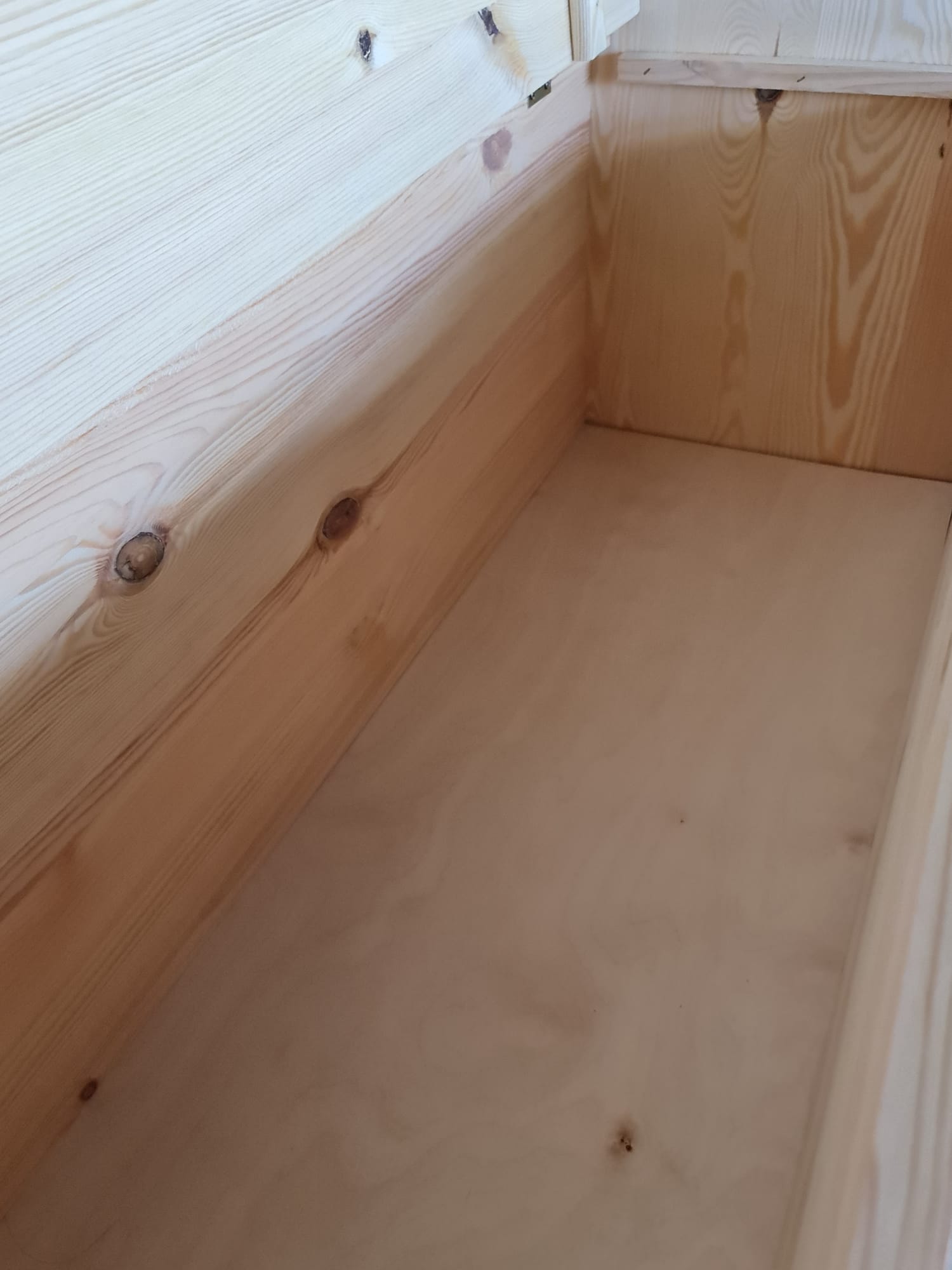 Baule cassapanca in legno massello